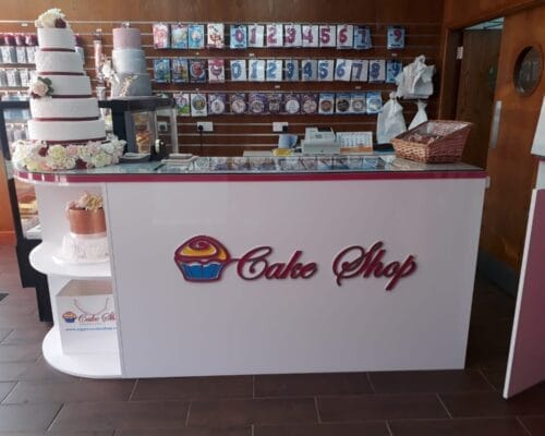 reception counter logo